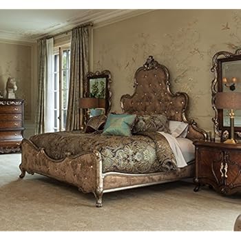 Amazon Com Platine De Royale 4pc Queen Panel Bedroom Set In