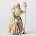 Jim Shore Heartwood Creek White Woodland Santa with Fox Stone Resin Figurine, 5.25”
