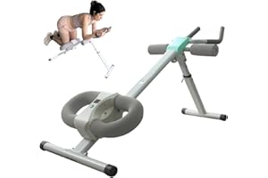 HOTSWEAT Ab Workout Equipment Ab Machine, Core & Ab Trainer Machine at Home Gym, Portable Abdominal Exercise Machine, Ab Roller for Stomach with LCD Monitor