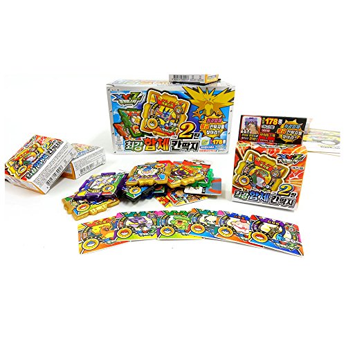 Pokemon Supreme Ddakji Pasteboard Game with Bonus Cards 24 Packs x 1