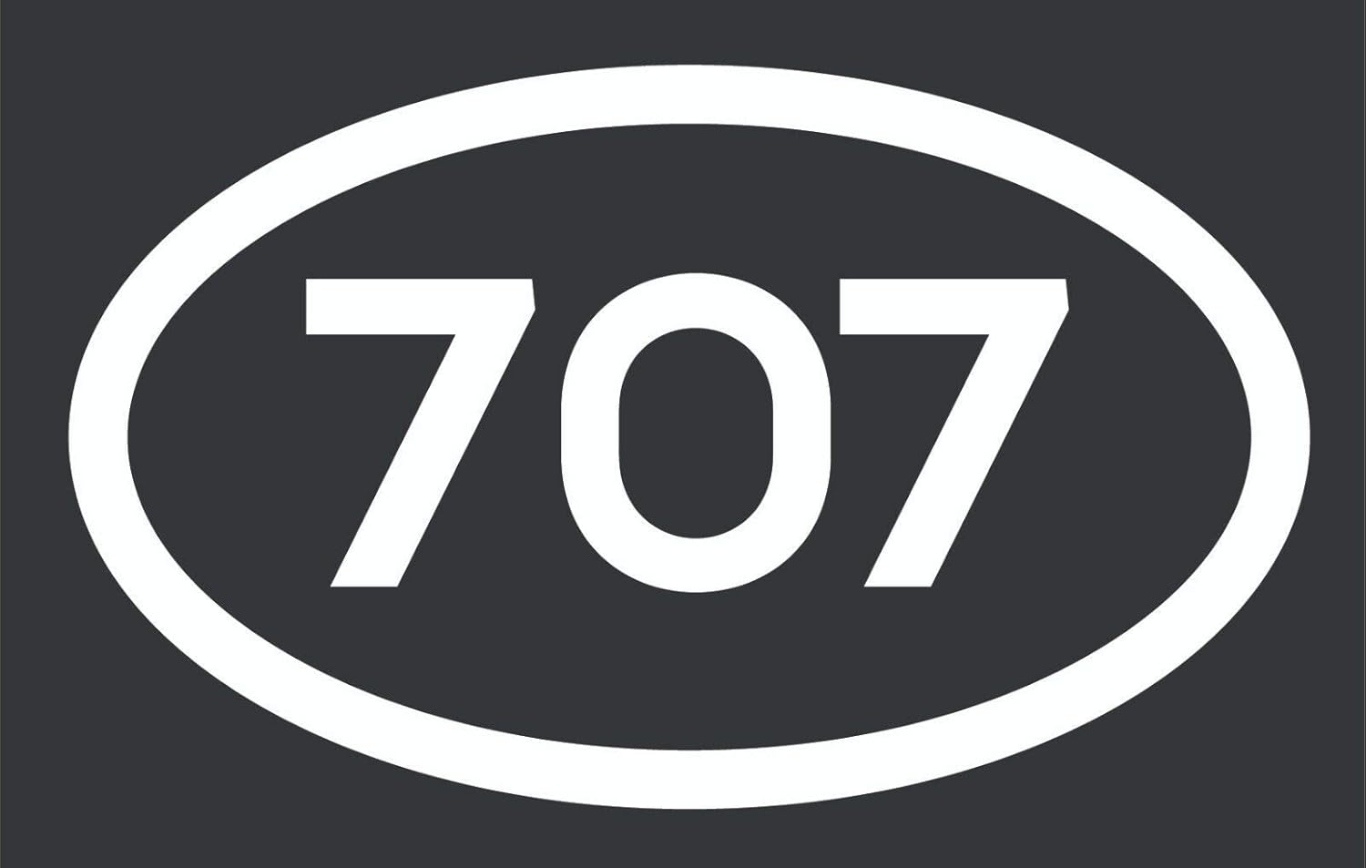 707 Area Code Sticker California Santa Rosa Benicia Eureka City Pride Vinyl Decal Sticker Car Waterproof Car Decal Bumper Sticker 5"