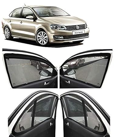 Autofact Car Accessories Zipper Magnetic Sunshades Compatible For