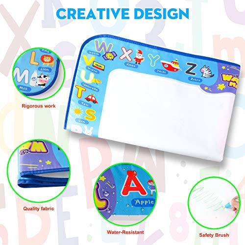 image for Gheeour Drawing Mat Painting Large Magic Water Mat Suitable For 2 3 4 