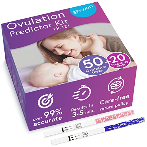 iProven 50 Ovulation Test Strips and 20 Pregnancy Test Strips
