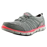 Skechers Gratis Shake It Off Womens Sneakers Gray/Pink 9