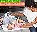 Diaper Caddy Portable Changing Pad Kit | Nursery Storage Organizer Bin with Waterproof Mat for Girls, Boys, Newborns, Infants & Toddlers | Perfect Baby Shower Gift, Car Travel