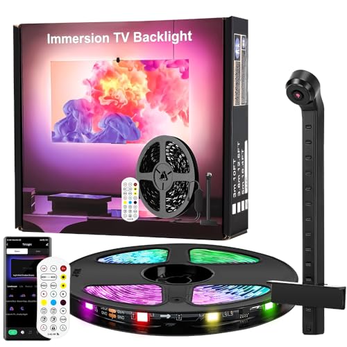 Fita Led Inteligente, Com Câmera, Sensor AR para Capturar Cores, Com Controle Remoto e Controle por APP, Fita de Led Inteligente, Led Inteligente, Fita de Led Rgb, Led Rgb para Tv