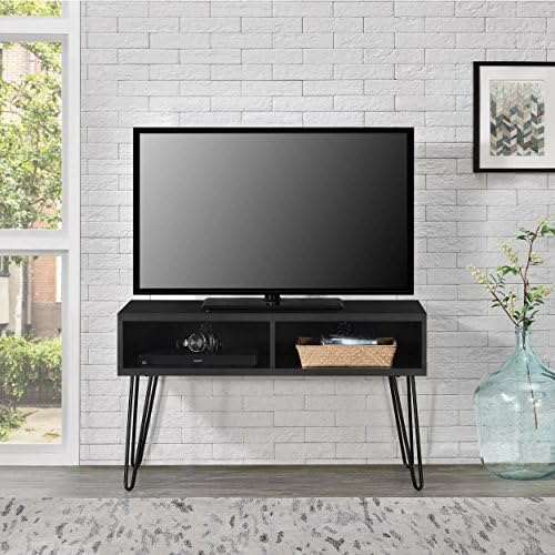 Industrial Retro Style Flat Panel 42" Black TV Stand