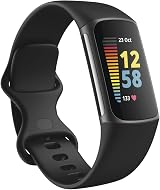 Fitbit Charge 5 Activity Tracker with 6-Month Premium Included Black Graphite view 3