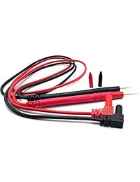 amadget Prueba Sonda para portaminas DMM Multímetro Digital Medidor Tester chapados en oro de punta de la aguja 10 A 1000 V