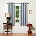 Best Home Fashion Basic Thermal Insulated Blackout Curtains - Antique Bronze Grommet Top - Grey - 52