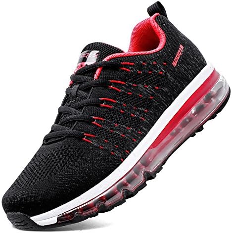 Gxrxqs Air Cushion Sport Running Shoes for Men Lace up Mesh Breathable Sneakers