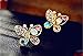 Gleader Fashion Multicolour Rhinestone Butterfly Retro Ear Studs Earrings 1 Pair
