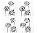 (Pack of 12 Pcs) Crystal Rhinestones Hair Pins, Beautiful Hair Accessories for Every Occasion, Arrives in Gift Box