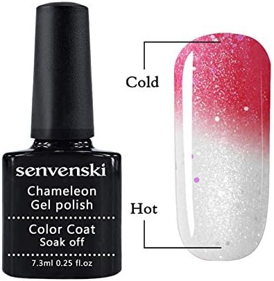 Senvenski Chameleon Gel Nail Polish Varnish Thermal Temperature Colour Changing Soak Off UV LED Gel Nail Art (WB5756)
