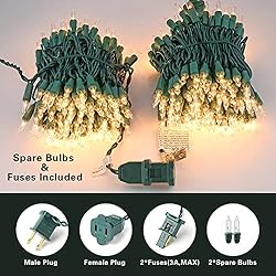 ODEETRONIC Christmas Lights, 21.63ft 100 Count