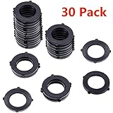HQMPC Hose Seals Garden Hose Washer Hose Gaskets 30Pcs for Leak Proof