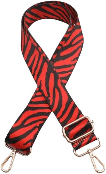 Purse Strap Replacement Guitar Style Multicolor Canvas Crossbody Strap for Handbags (21#)