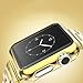 Apple Watch Case,biaoge Super Thin Pc Plated Plating Protective Bumper Case for Apple Watch 42mm (Pc Case Gold 38mm)