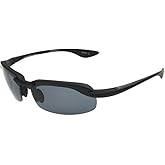 Dioptics Solar Comfort Ames Sport Sunglasses Polarized Wrap, Black, 54 mm