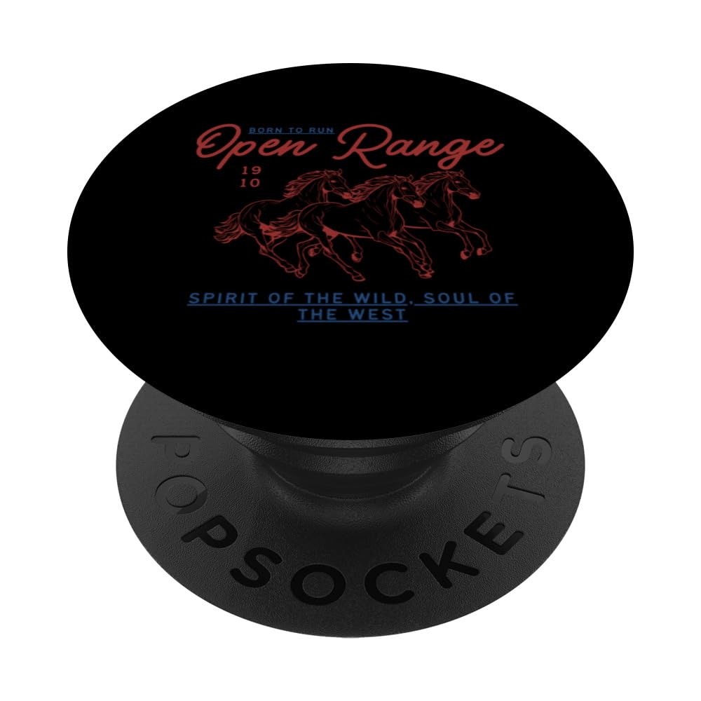 Retro Farmer Ranch Country Music Horses PopSockets Swappable PopGrip