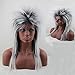 Women's 80's to the Maxx Spiky Rocker Wig Rock Star White Spiked Wig