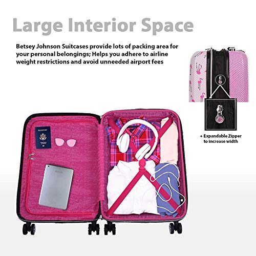 betsey johnson flamingo luggage