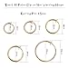 Evevil Fake Nose Ring Clip On Hoop Earrings For Women Faux Lip Septum Ring Spring Endless Hoop Earrings Non Piercing Lobes Men Women (10 Pairs, 13mm-25mm,Steel Plated & Gold Plated Color)