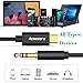 Type C to 3.5mm Audio Aux Jack Adapter, Acessorz USB C Male to 3.5mm Male Extension Headphone Audio Stereo Cord Adapter Cable for Google Pixel 2/XL, OnePlus 5t/6, LG and Type-c Devices - 1.2m (Black)