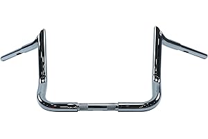 Motorcycle Chrome meathook bars 12" Rise Ape Hanger Bar Fat Handlebar For Compatible with Harley Touring Electra Glide Street