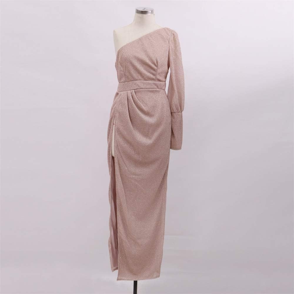Women Solid Sparkling Sequin Dress Cold 