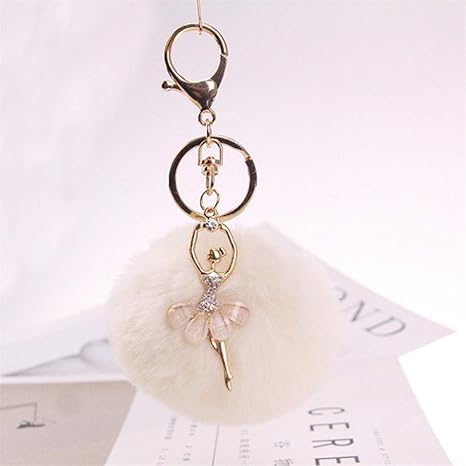 Amazon Co Jp Pinking キーチェーン キーボルダー バックチャーム 可愛い 上質 ふわふわ ギフト プレゼント アクセサリー ポンポン デザイン ホーム キッチン