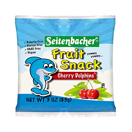 Seitenbacher Cherry Dolphins Gummi Fruit, 3.0-Ounce Bags (Pack of 12)