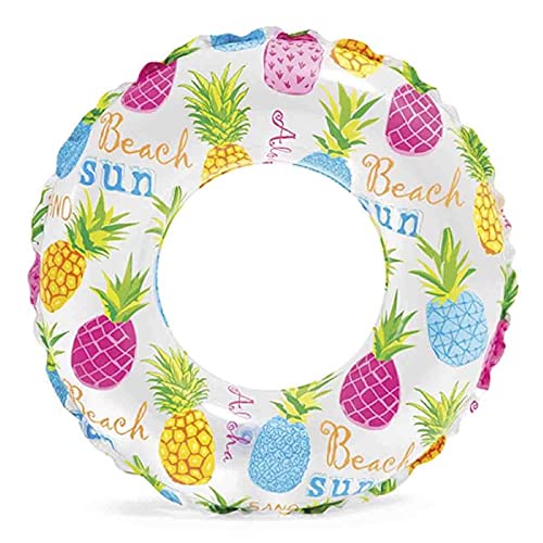 Intex Kinder Lively Print Swim Rings Lively Print Swim Rings, Pink Octopus/Coral Reef Fish/Realistic Starfish, 51, 59230NP