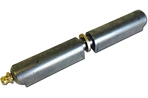 NORTHEAST HINGE Heavy Duty Weld-on Bullet Hinge in Weldable Steel, Stainless Steel, Aluminum, and Brass Without or with Grease Zerk in Multiple Sizes (Steel with Grease Zerk, 6 inch)