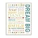 Stupell Home Décor Dream Big Typography Canvas Wall Art, 16 x 20, Multi-Color