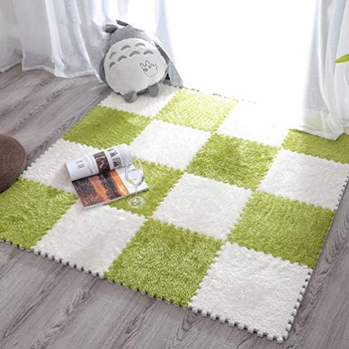 畳ジョイントマット カラーマット 大判 30 30 1cm 縁あり 無地 おくだけ吸着 転倒防止 子供部屋 断熱 滑り止め タイルカーペット ベッドルーム 抗菌 防ダニ 防音 厚め 赤ちゃん 床暖房対応 Color 白色 草绿 Size 30 30 1 Cm 24個 Vilamed Com Mx