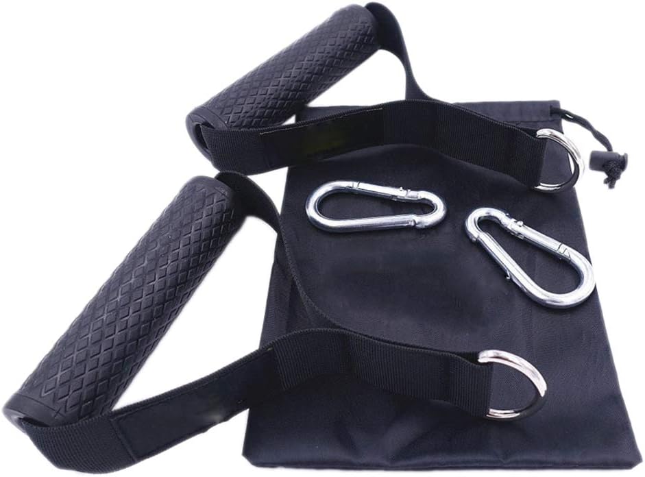 CURT SHARIAH 1 Pair Gym Resistance Bands Handles TPR Grip Fitness Heavy Duty Cable Machine Workout