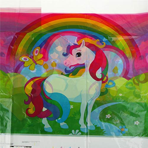 Tablecloth Paper - Horse Theme Tablecloth Unicorn Plates Disposable Table Cover Birthday Party Set Kids Christmas - Tableware Party Disposable Disposable Party Tableware Horse Tablecloth Birthd - Thumbnail 3