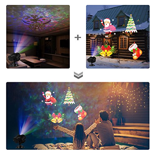 image for M SANMERSEN Halloween Projector Lights, Water Wave Projector Light wit