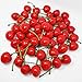 WsCrafts 50Pcs Artificial Lifelike Simulation Cherries for Home Decoration - Simulation Fruit Kitchen Decoration - Christmas Display