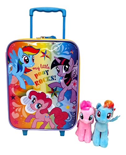 My Little Pony Large 16" Rolling Luggage Suitcase Bag, 7 
