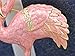 Alilang Golden Tone Pearlescent Pink Enamel Flamingo Crane Bird Crystal Rhinestone Brooch Pin
