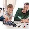 ASTOTSELL Dinosaurs Transport Car Carrier Truck Toy with 6 Pieces Mini Dinosaur Kids Educational Toys - for Kids ages 3…