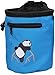 AMC Rock Climbing Panda Chalk Bag with Zipper Pocket, Dark Blue