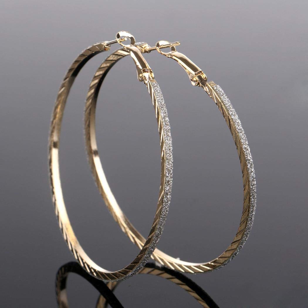 XioNiu New Women Fashion Earrings Jewelry Trendy Loop Shape Charm Wedding Gift Hoop