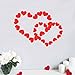 Red Heart Garland Banner Bunting | Romantic Valentines Day Decoration | Valentine Garland | Bridal Shower, Engagement, Wedding Party Decorations| Home, Wall, Mantel Decor | Pack of 2, 26.2 ft Total