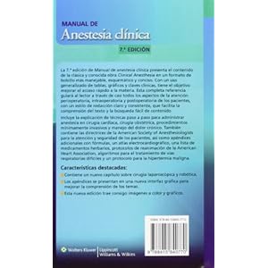 Manual de anestesia clínica (Spanish Edition)