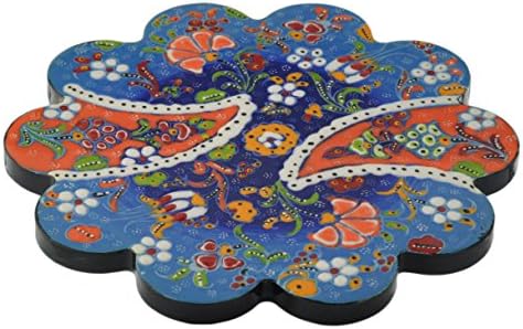 Nimet Classical Turkish Porcelain Trivet 18cm by Paykoc N50007 Light Blue