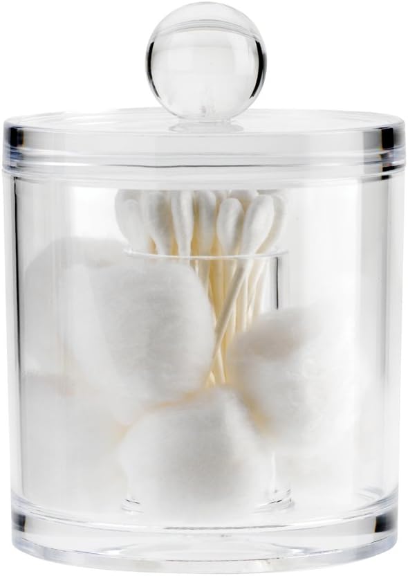 Acrylic Cotton Ball and Cotton Swabs Holder Amazon.co.uk Beauty